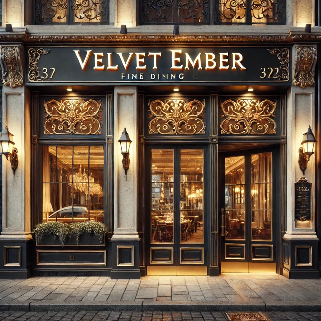 The exterior of a luxurious